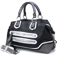 Robot Bowling Handbag - Silver / Black