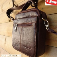 Genuine Full Leather Shoulder Satchel Bag Messenger Vintage Small Man Woman