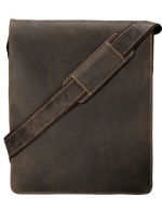 Visconti Big Leather Organiser Messenger Bag 18410 in Distressed Leather (Oil Brown)