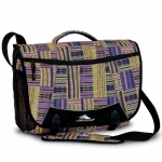High Sierra Tank Messenger Bag, Basket Weave/Purple, 18x13.5x7-Inch