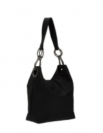 Jpk Paris Black Bucket Nylon Handbag