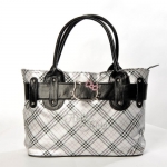 Hello Kitty Scottish Style Plaids Checkered Pattern Tote Shoulder Handbag
