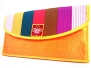 WALLET Rainbow Yellow - WiseGloves CLUTCH HANDBAG PURSE MINI POCKET FABRIC BAG