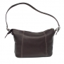 Piel Leather Medium Shoulder Bag, Chocolate, One Size