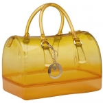 MG Collection ALBA Stylish Tea / Yellow Gradient Fashion Doctors Candy Hand Bag