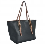 MG Collection Black SABRINA Designer Inspired Shoulder Bag Style Tote Purse