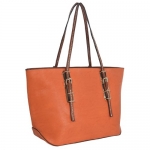 MG Collection Orange SABRINA Designer Inspired Shoulder Bag Style Tote Purse