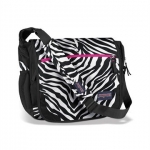 JanSport Elefunk Bag, Black/White/Fluorescent Pink
