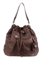 Scarleton Large Drawstring Handbag H107821 - Coffee