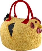 Rubber Chicken Hen Tote Bag Handbag Purse Pocketbook Henbag