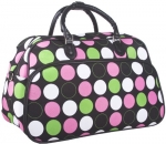 Multicolor Polka Dot 20-inch Carry On Fashion Travel Duffle Bag