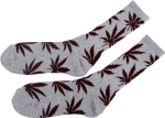 HUF Men's Plantlife Crew Socks One Size Grey Heather