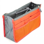 niceeshop(TM) Fashion Multi-function Travel Makeup Insert Handbag Organiser Purse Large liner Organizer Bag-Orange