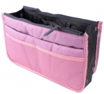 niceeshop(TM) Fashion Multi-function Travel Makeup Insert Handbag Organiser Purse Large liner Organizer Pouch Bag (Pink)