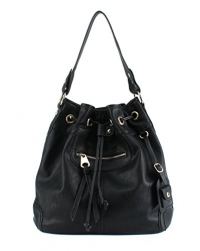 Scarleton Large Drawstring Handbag H107801 - Black