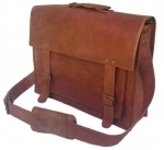Passion leather 18 inch Handmade Leather Briefcase/leather Messenger Bag/laptop Bag