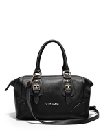 G by GUESS Women's Faustine Satchel, BLACK