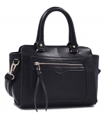 73267l MyLux® Women/Girl Fashion Designer Tote Cross Body Handbag (black73267)