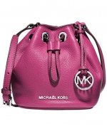 MICHAEL Michael Kors Women's Jules Drawstring Bucket Bag, Deep Pink, One Size