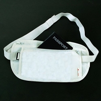 Alpine Swiss Travel Wallet Waist Bag Under Clothing Secure Stash Fanny Pack WHT
