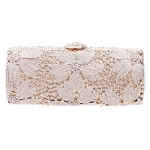 Fawziya Bling Sakura Flower Baguette Hard Case Clutch Purse Luxury Rhinestone Crystal Evening Clutch Handbag-Gold