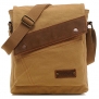 EcoCity Vintage Canvas Messenger Bag Shoulder Bag iPad Bags Sling Bag For Men & Women (Khaki)