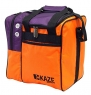 KAZE Deluxe Single Ball Bowling Tote Bag (Orange-Purple)