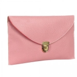 Keral Women's Envelope Clutch Handbag Light Pink