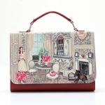 2014 Ol Lady Women Pu Leather Handbag Tote Fashion Bags Lady Pu Shoulder LS0412 (Girl Wine Red)