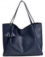 Heshe Genuine Leather Lash Packag Clutch/ Pursee/cross Body/shoulder Bag/handbag (Navy Blue)