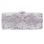 Fawziya Sakura Luxury Crystal Evening Clutch Bags-Silver