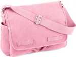 Pink Classic Army Messenger Heavy Weight Shoulder Bag