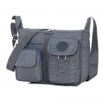 Women's Shoulder Bags Casual Handbag Travel Bag Messenger Cross Body Nylon Bags Gray