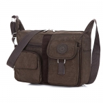 Women's Shoulder Bags Casual Handbag Travel Bag Messenger Cross Body Nylon Bags Brown