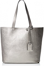 Kenneth Cole Reaction Clean Slate Shopper Tote Bag, Pearlized Silver, One Size