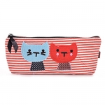 Buytra Cat Canvas Student Pen Pencil Case Coin Purse Pouch Cosmetic Makeup Bag