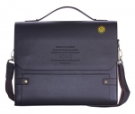 VIDENG POLO® Newest Men's Genuine Leather RFID Blocking Secure Briefcase Shoulder Messenger Bag (C3-brown)