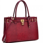 K68038L MyLux® Connection Fashion Designer Office Handbag Tote 0326 RED