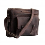 itzLeather Men's Leather Messenger Satchel Shoulder Briefcase Business Bag - Handmade Bag
