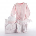 Baby Aspen Big Dreamzzz Baby Ballerina Layette Set with Gift Box, Pink, 0-6 Months