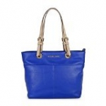 Michael Kors Bedford Women's Leather Tote Handbag Purse Blue