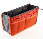 World Pride Nylon Handbag Insert Comestic Gadget Purse Organizer (Orange)