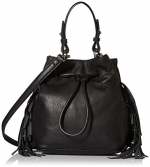 Kenneth Cole New York Prince St Fringe Bucket Bag, Black, One Size