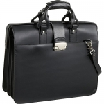 AmeriLeather Leather Doctor's Carriage Bag (Black)