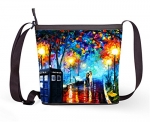 Women's fabric Fashion Shoulder Bags Crossbody Sling Bags with Doctor Who Print