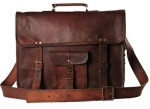 Handmadecart Leather Messenger Bag for Men and Women (17 inch)
