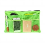 Holiberty Multi-funtional Nylon Zipper Travel Handbag Pouch / Bag in Bag / Insert Organizer / Cosmetic Toiletry Bag Pocket / Makeup Bag / Tidy Bag Green