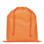 2 Piece Non-woven Breathable Drawstring Pouch Dust Bags for Handbags (Orange)