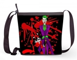 Ladies Sling Bag Shoulder Cross Body Bag With Harley Quinn and The Joker Print.