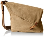 EcoCity Unisex Hobo Canvas Cross Body Handbag Purse Messenger Shoulder Satchel Bag School Bags With Jean Lining HB0065K1 (Khaki)